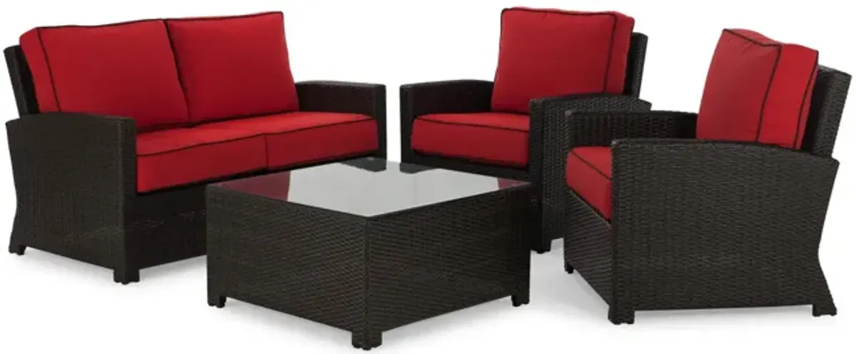 Metro 4 Piece Wicker Porch Group