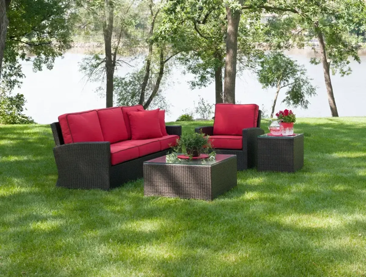 Metro 4 Piece Wicker Porch Group