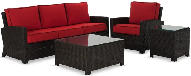 Metro 4 Piece Wicker Porch Group