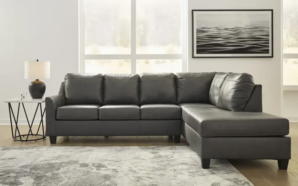 Ariel Leather Sectional