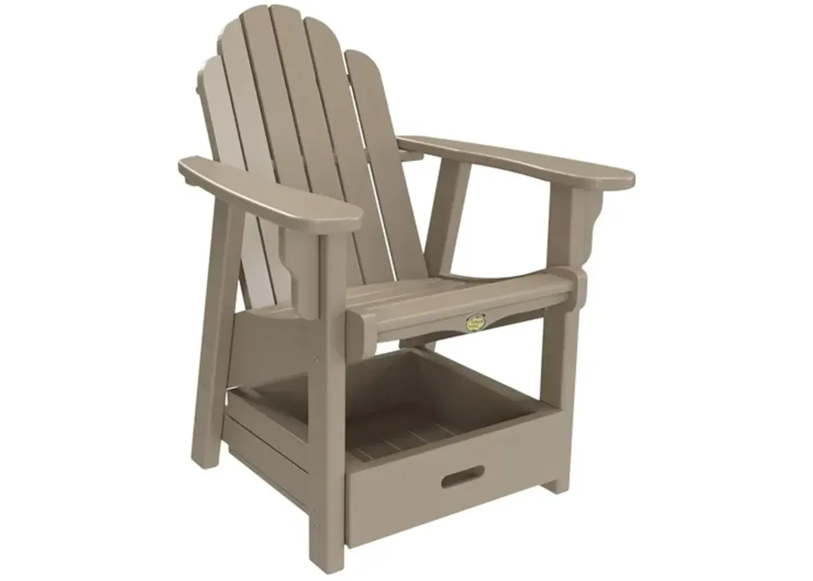 Essential Adirondack Chair with Storage Drawer