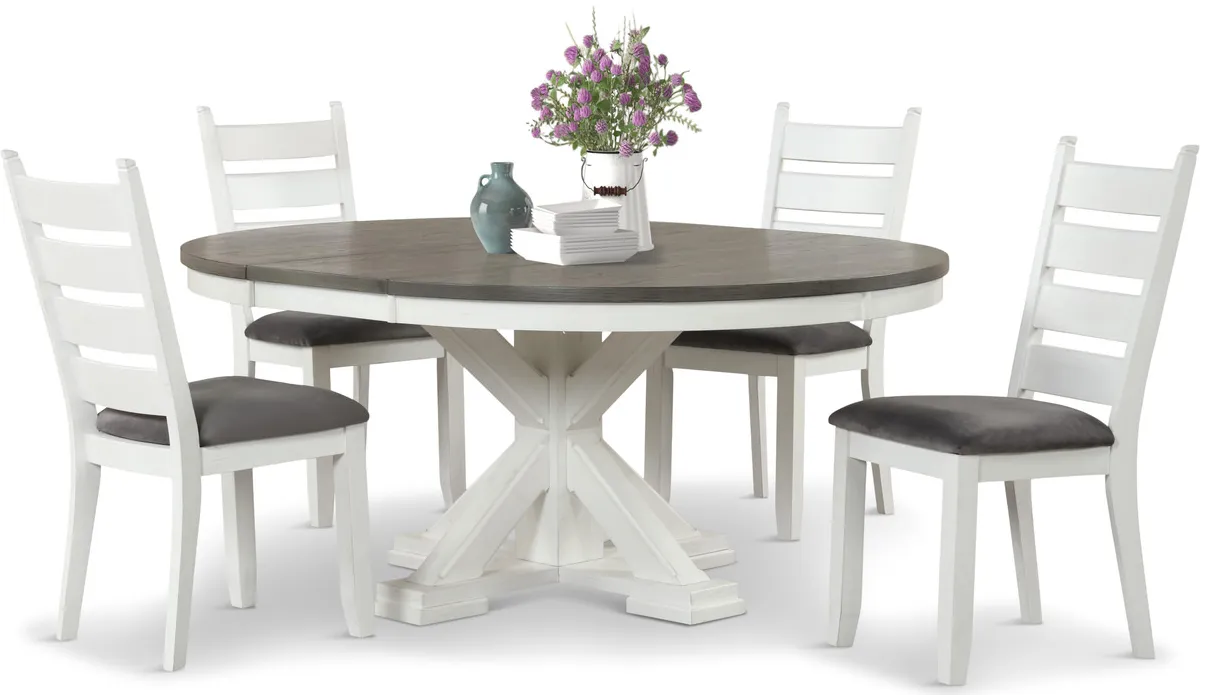 Randall Lake Round Dining Table with 4 Chairs