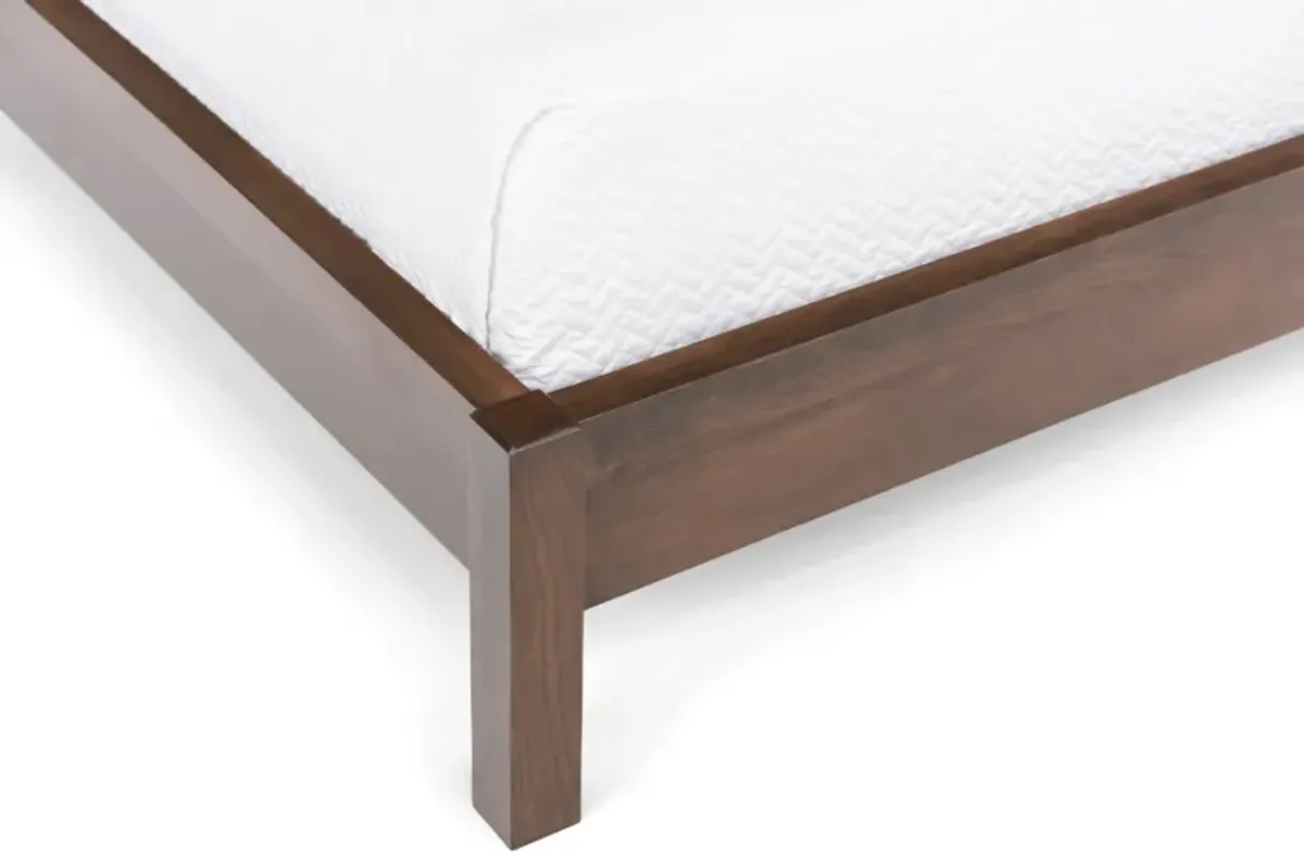 Taylor J Platform Queen Bed - Brown