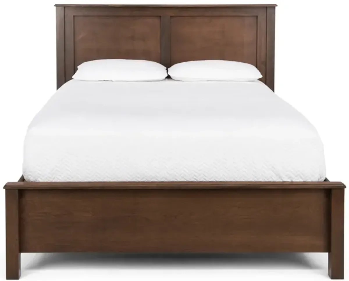 Taylor J Platform Queen Bed - Brown