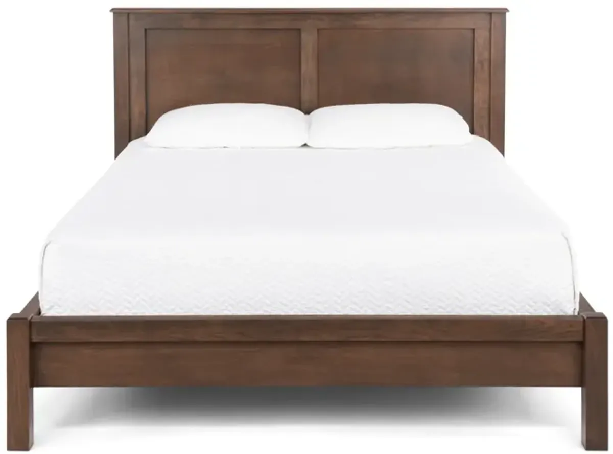 Taylor J Platform Queen Bed - Brown