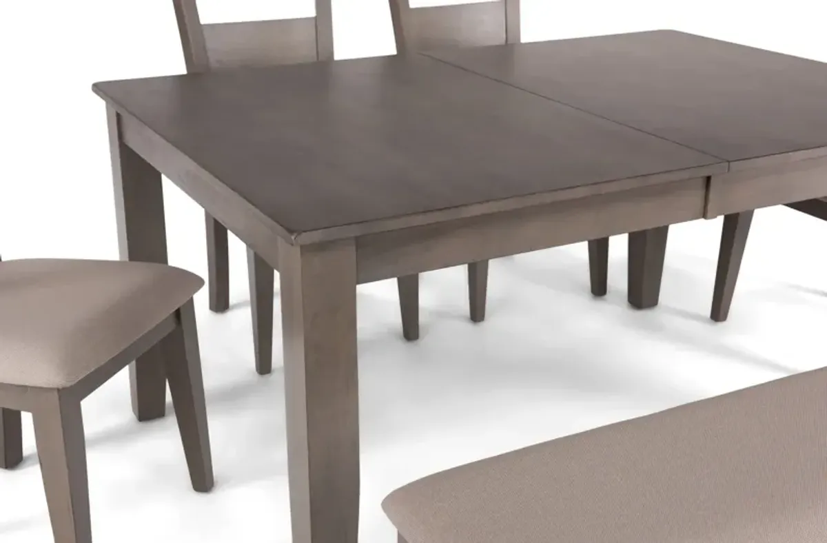 Elyssa Dining Table with 4 Chairs and Bench