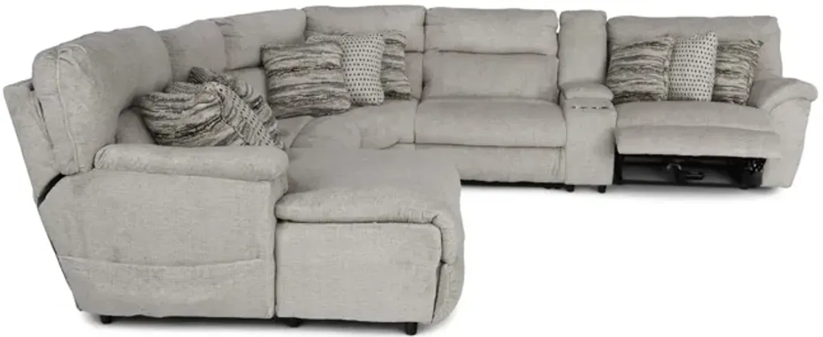 Retreat 6 Piece Power Reclining Modular Sectional With Massage