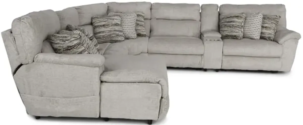 Retreat 6 Piece Power Reclining Modular Sectional With Massage