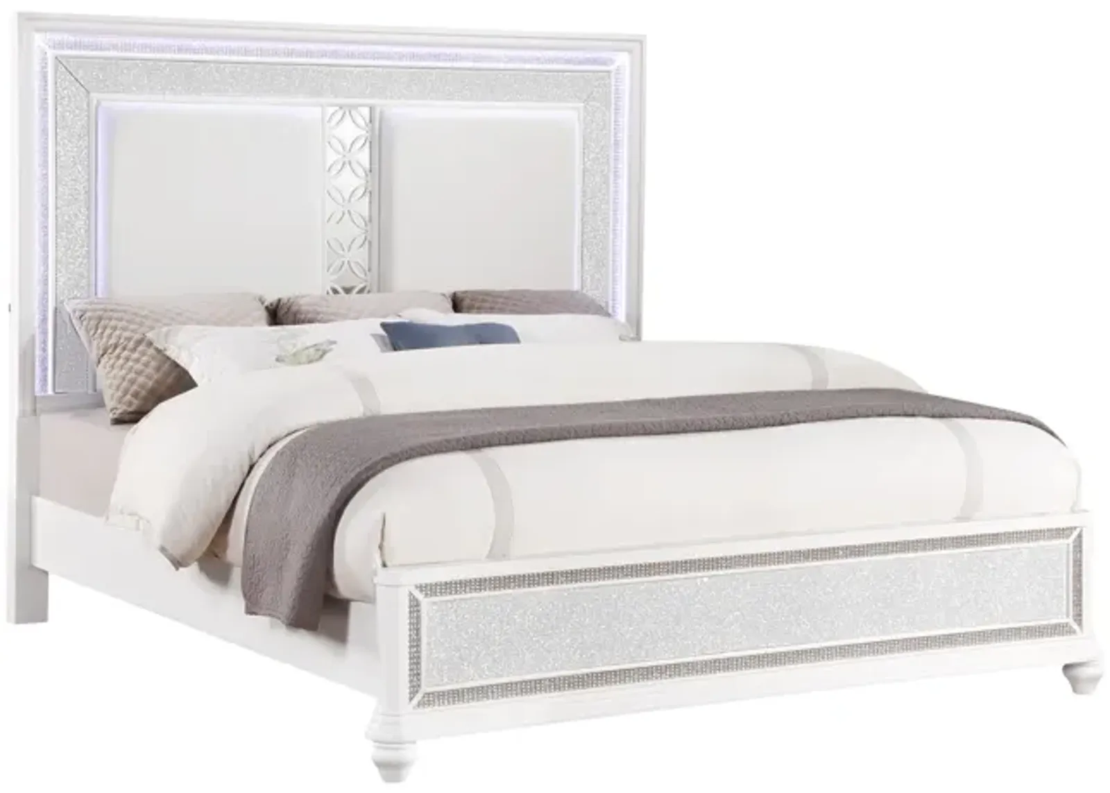 Shimmer King Upholstered Bed