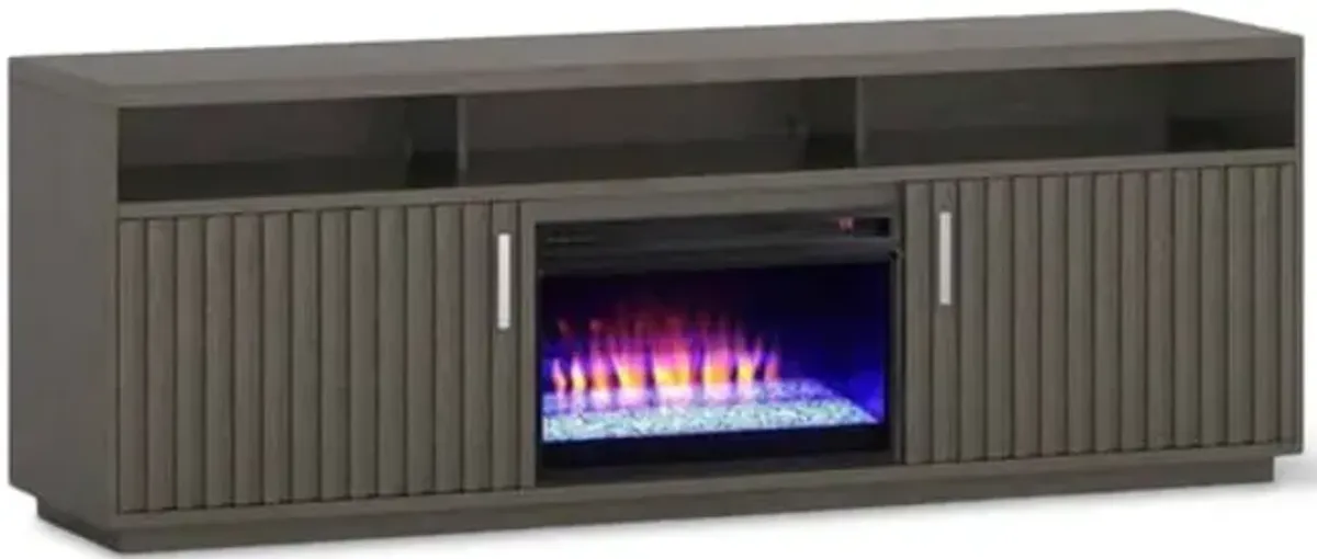 Logan 74  Smoke Fireplace Console