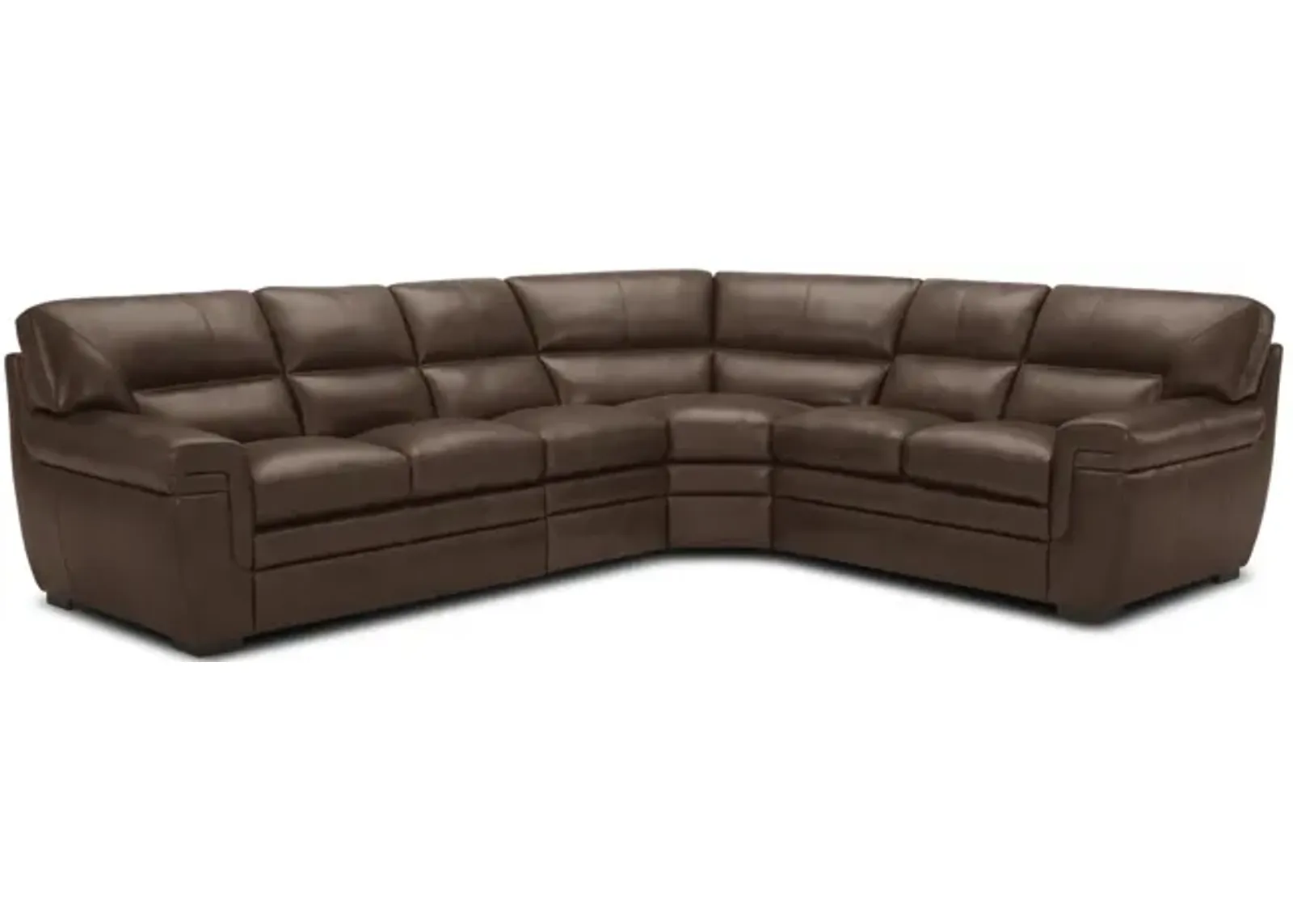 Ezra 4 Piece Leather Sectional