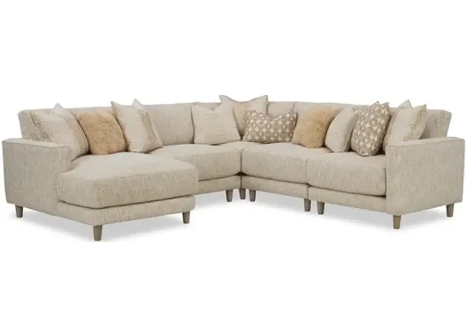 Gilbert 5 Piece Modular Sectional - Left Facing Chaise