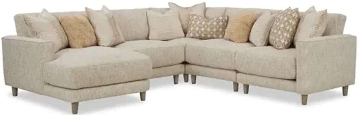 Gilbert 5 Piece Modular Sectional - Left Facing Chaise