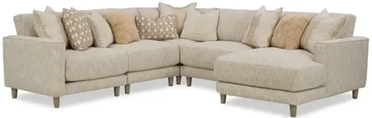 Gilbert 5 Piece Modular Sectional - Right Facing Chaise