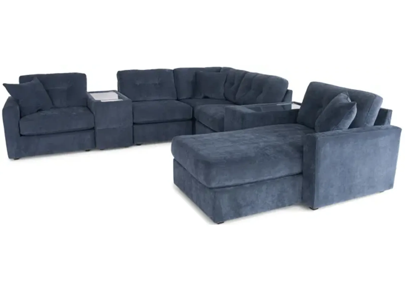 ModularOne 7 Piece Sectional -  Navy