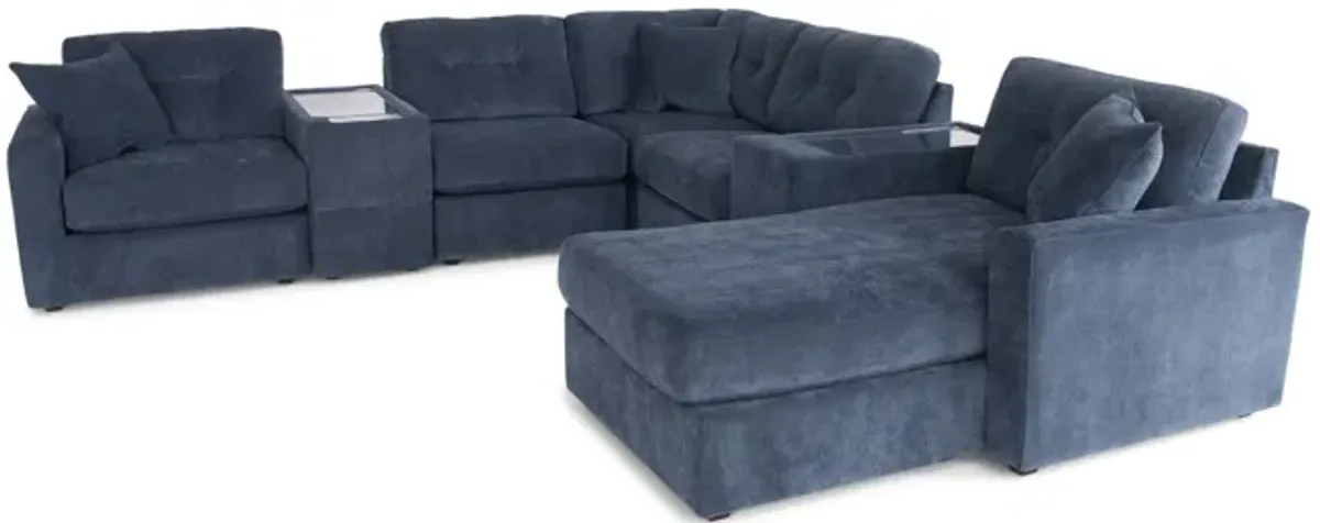 ModularOne 7 Piece Sectional -  Navy