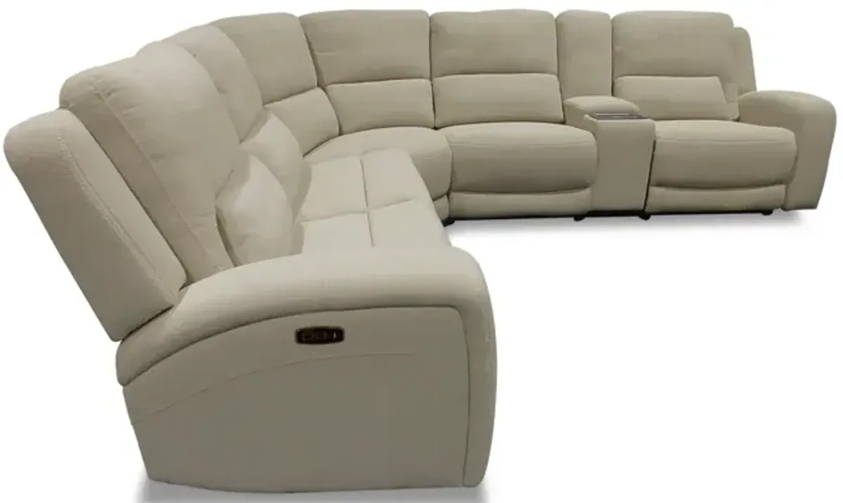 Slope 6 Piece Power Reclining Modular Sectional