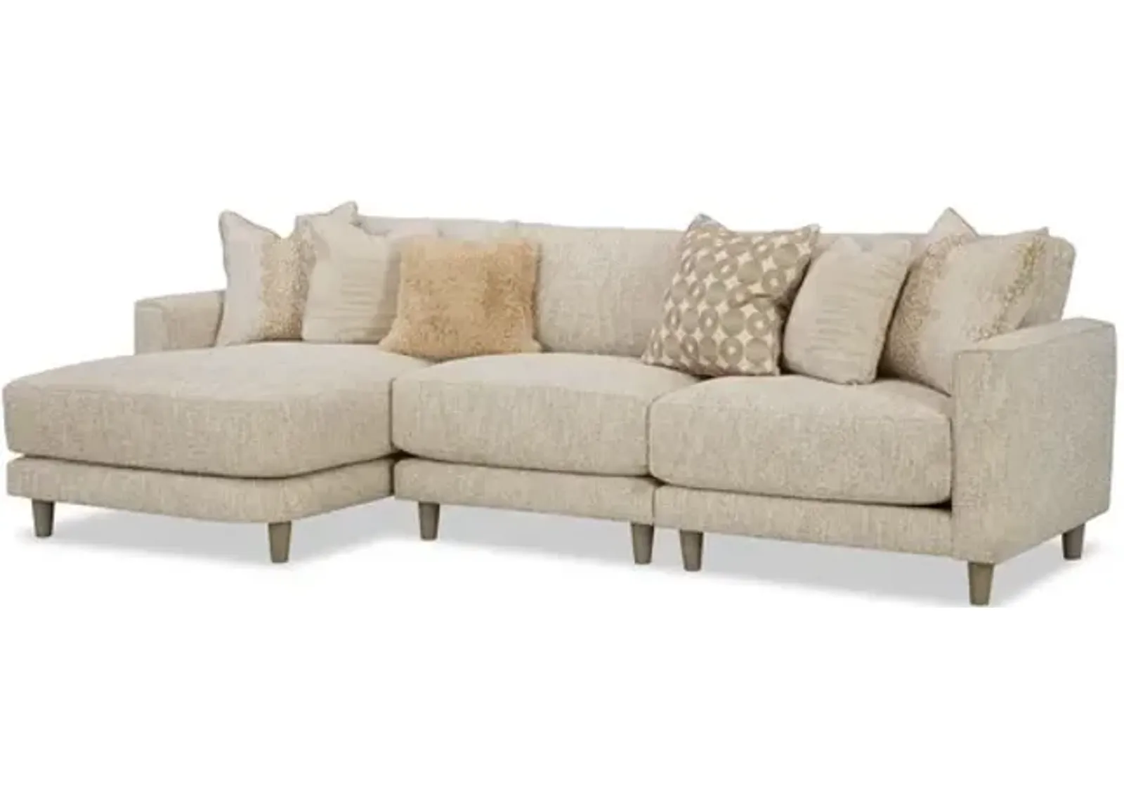 Gilbert 3 Piece Modular Sectional - Left Facing Chaise