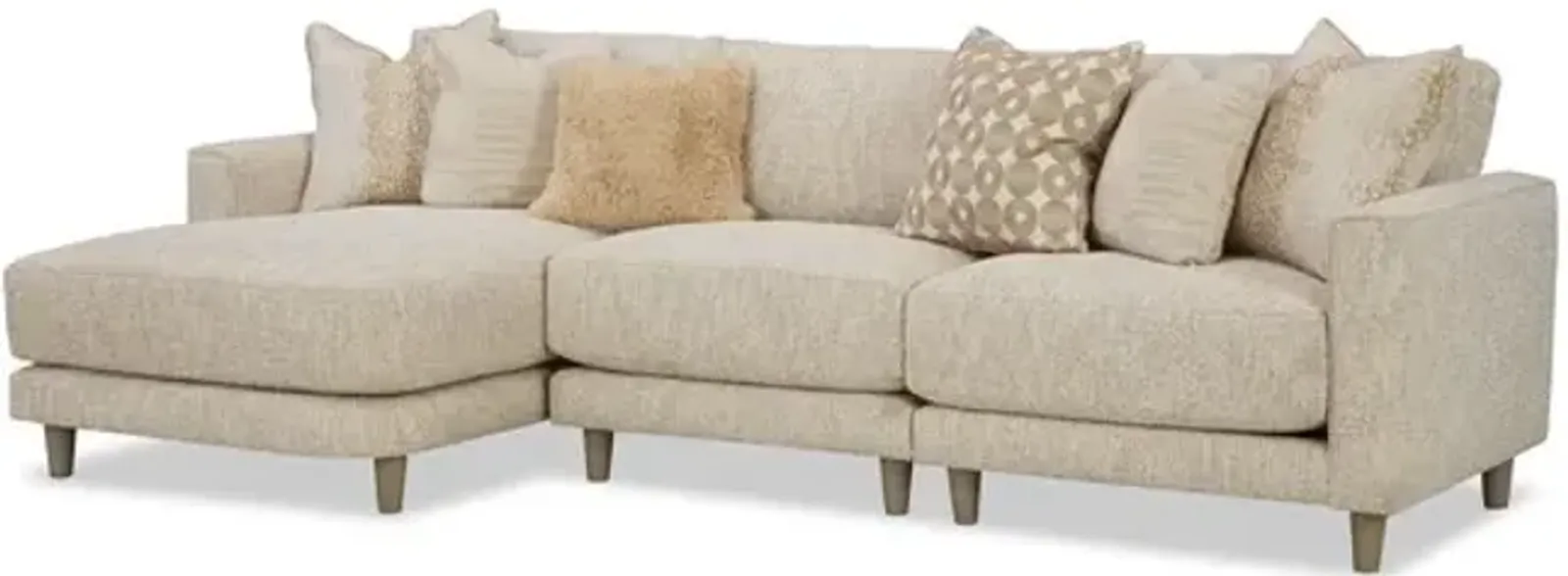 Gilbert 3 Piece Modular Sectional - Left Facing Chaise