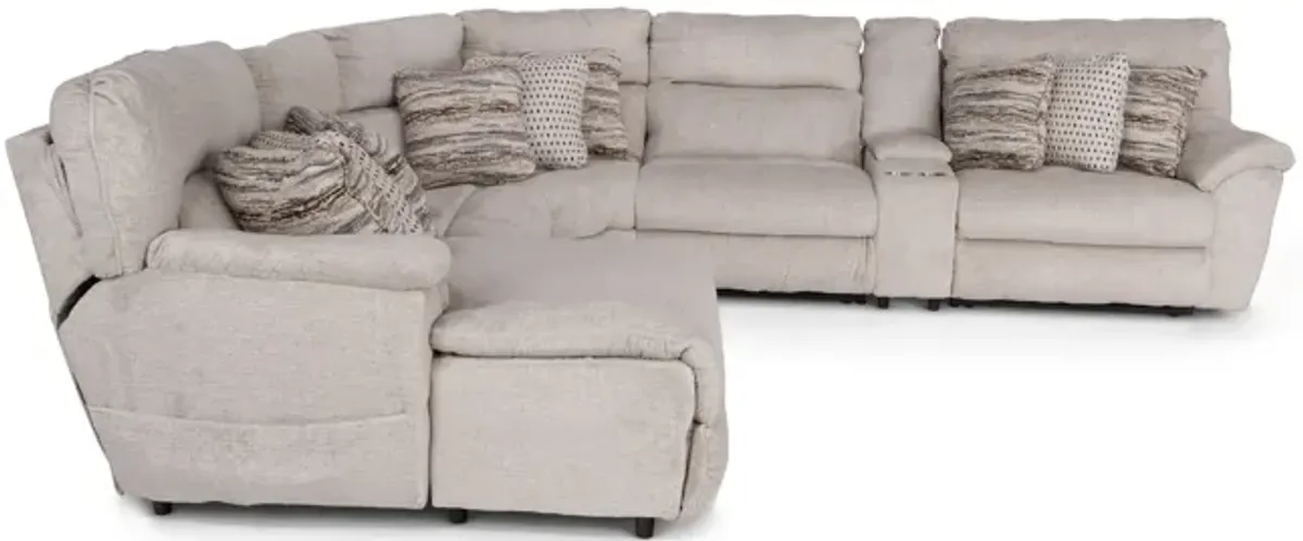 Retreat 6 Piece Power Reclining Modular Sectional with Massage