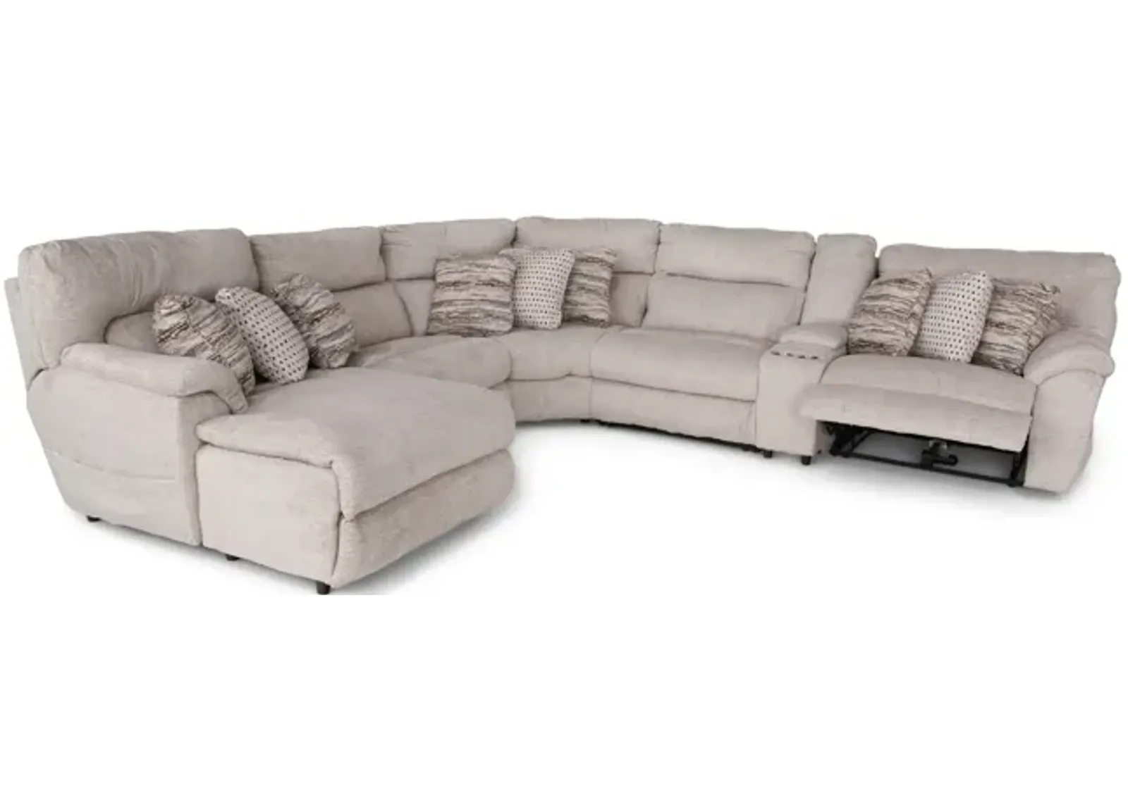 Retreat 6 Piece Power Reclining Modular Sectional with Massage