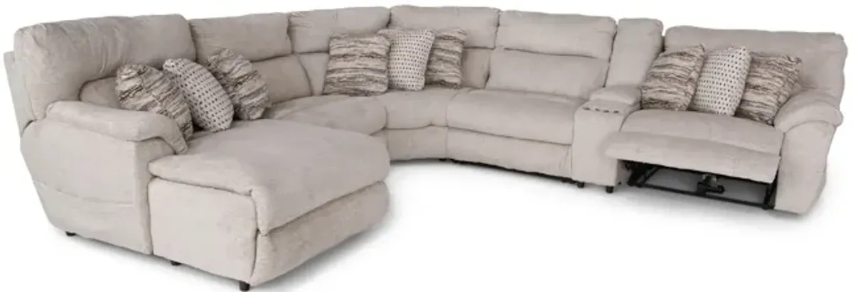 Retreat 6 Piece Power Reclining Modular Sectional with Massage