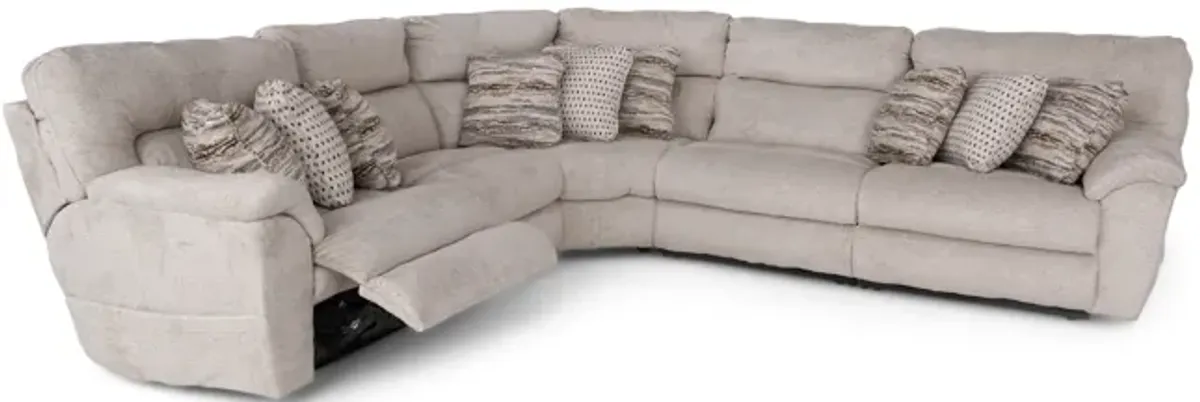 Retreat 5 Piece Power Reclining Modular Sectional with Massage