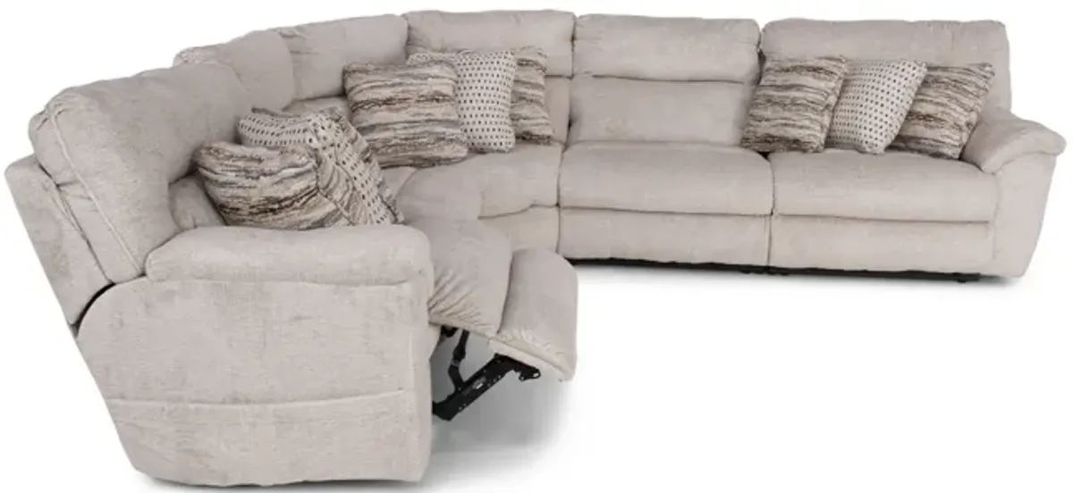 Retreat 5 Piece Power Reclining Modular Sectional with Massage