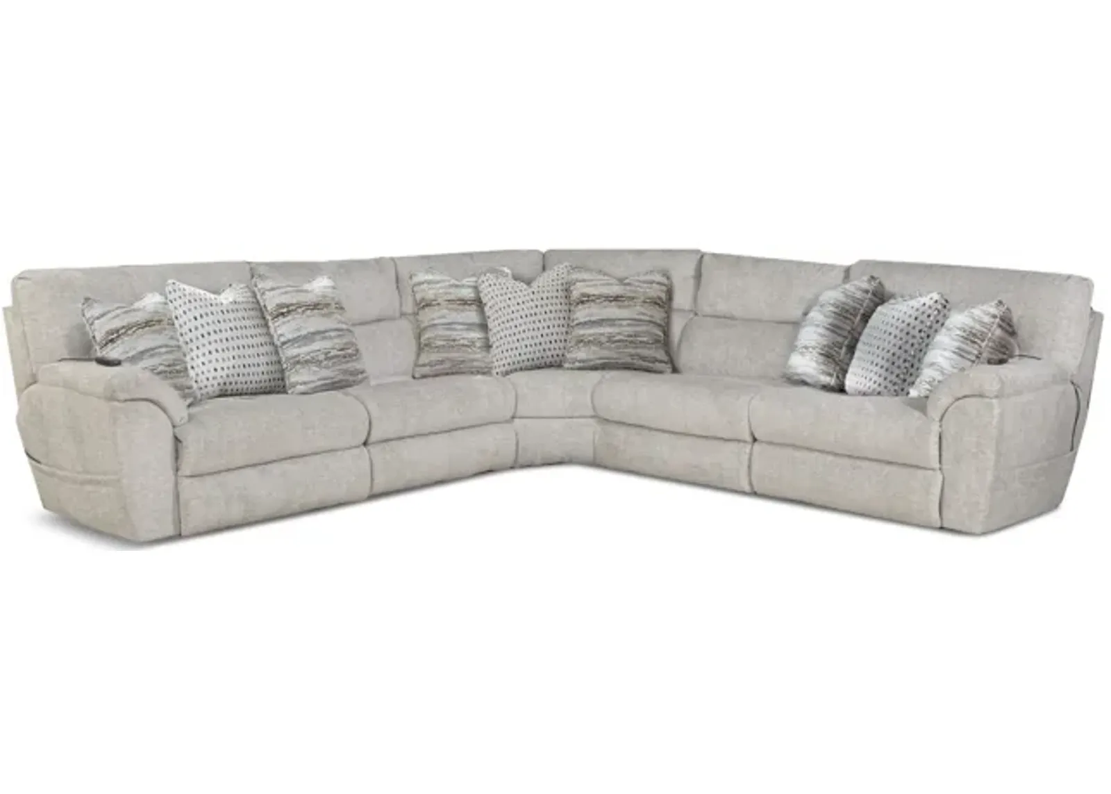 Retreat 5 Piece Power Reclining Modular Sectional with Massage