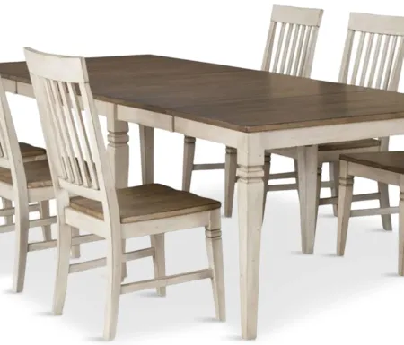 Beacon Leg Table with 4 Chairs