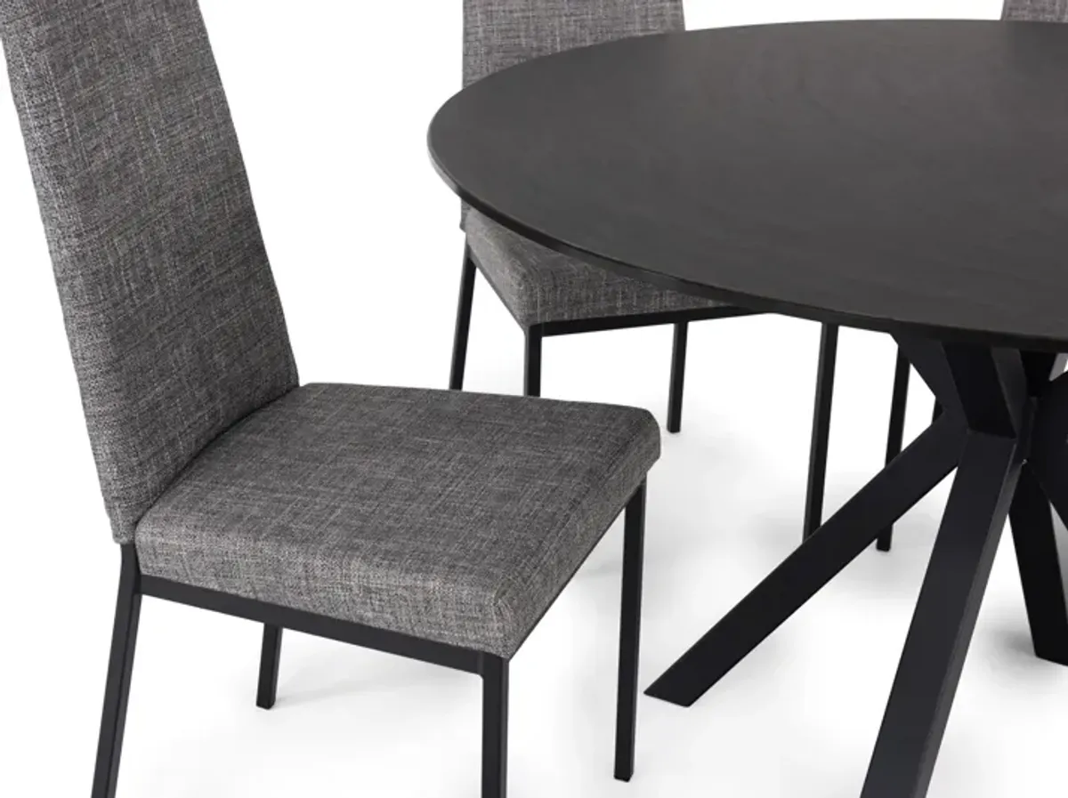 Asterisk Dining Table With 4 Linea Chairs