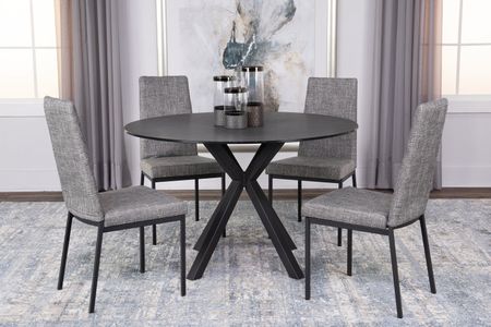 Asterisk 48  Round Dining With 4 Linea Chairs
