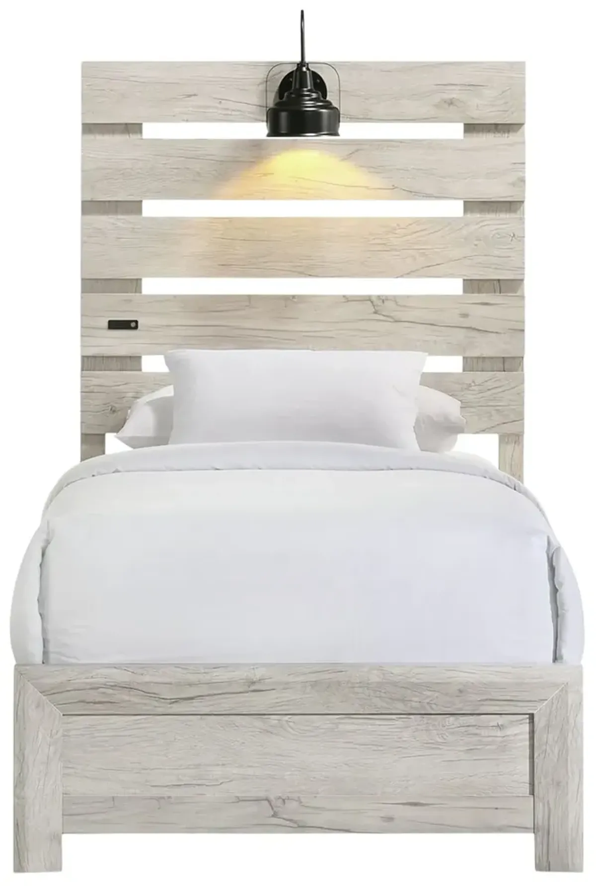 Winnie Full Bed With Lights - White