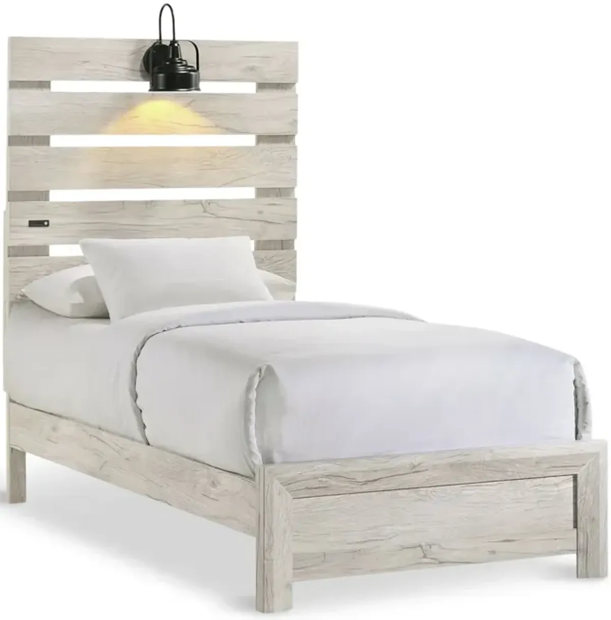 Winnie Full Bed With Lights - White