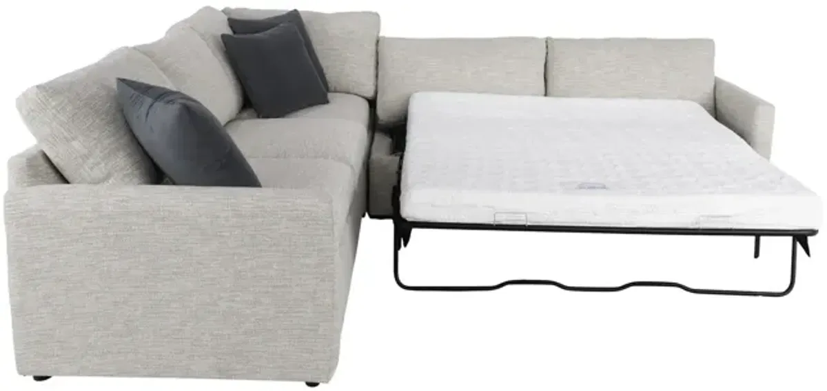 Violet 3 Piece Sectional - Left Arm Queen Sleeper