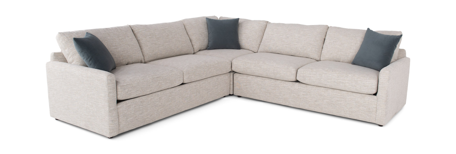 Violet 3 Piece Sectional - Left Arm Queen Sleeper