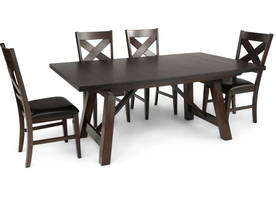 Sheridan II Dining Table With 4 Dining Chairs