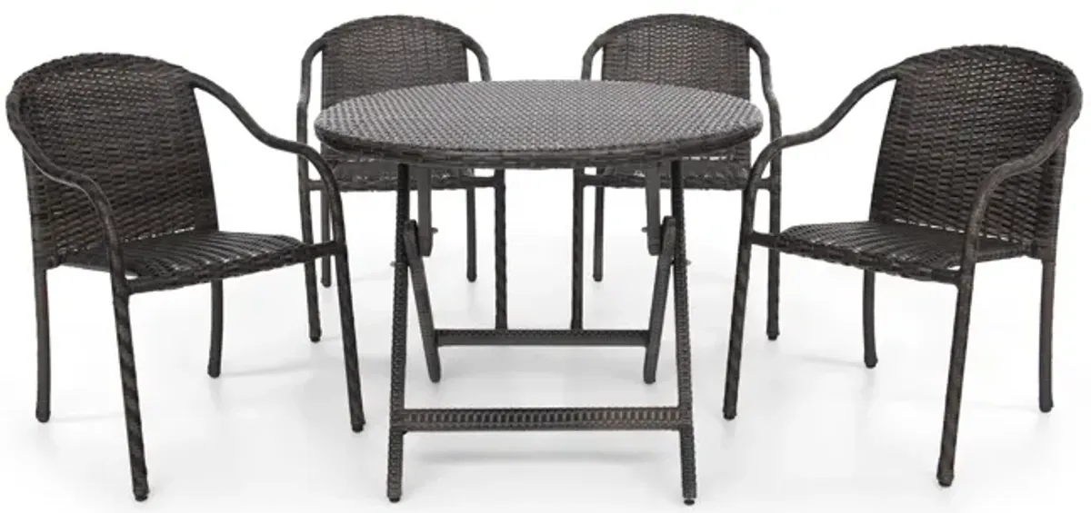 Cascade Vista 5 Piece Patio Dining Set - Round