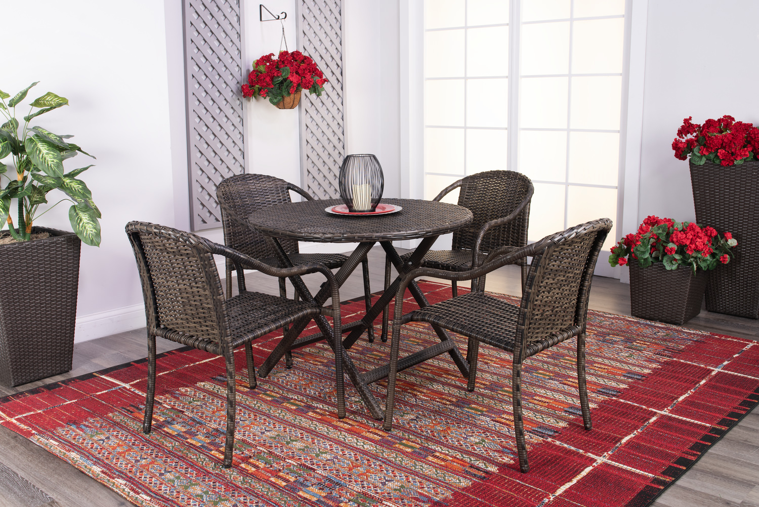 Cascade Vista 5 Piece Patio Dining Set - Round