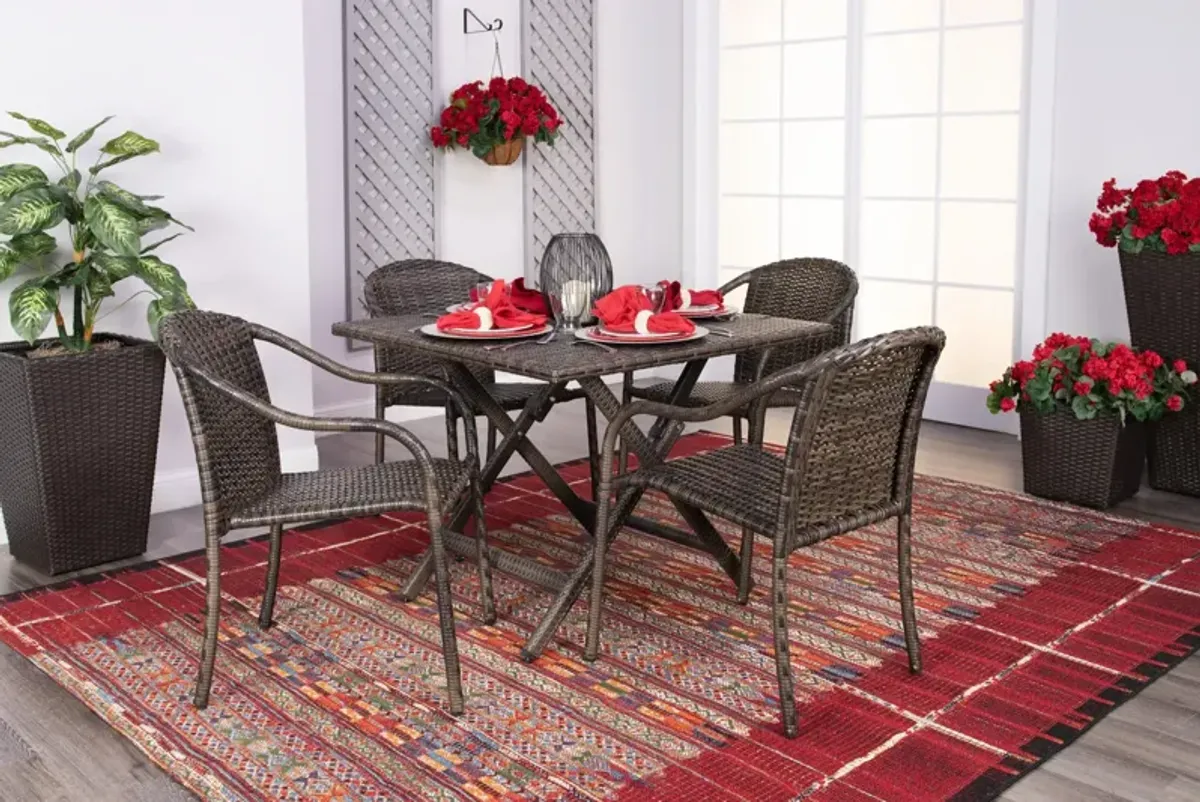 Cascade Vista 5 Piece Patio Dining Set - Square