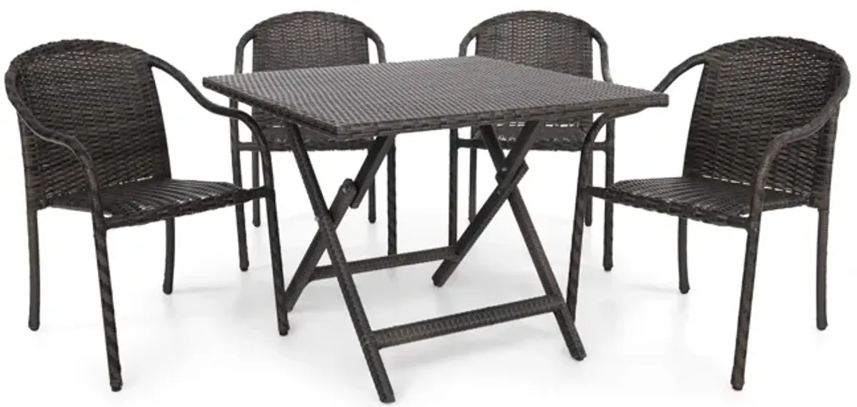 Cascade Vista 5 Piece Patio Dining Set - Square