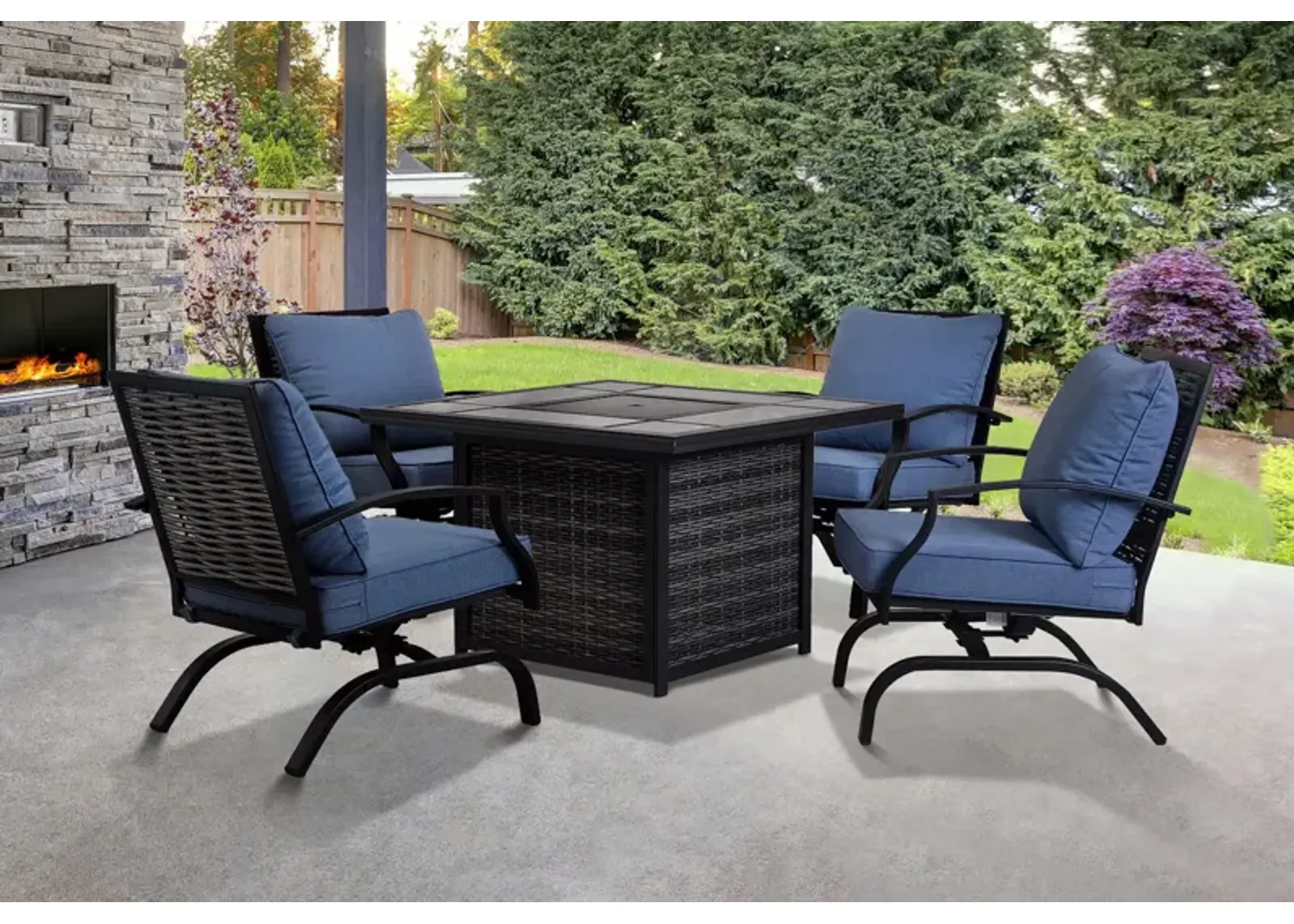 Weston 5 Piece Fire Table Group