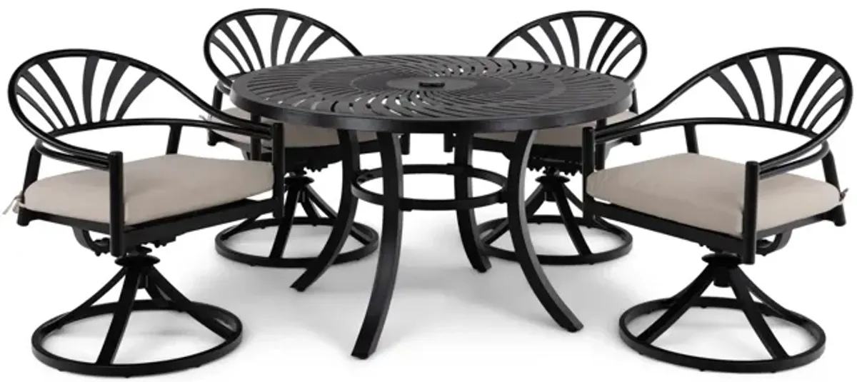 Wind 5 Piece Patio Dining Group