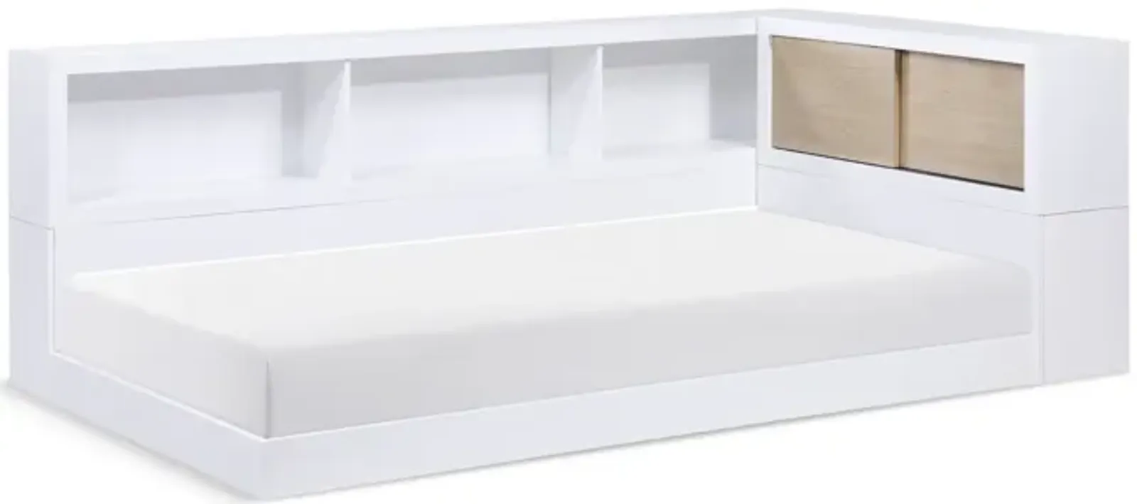 Sunland Twin Bookcase Corner Bed