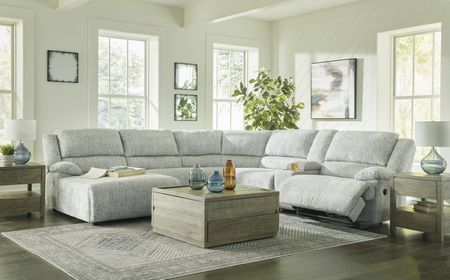 Athena 6 Piece Reclining Modular Sectional - Left Chaise