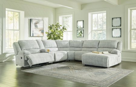 Athena 6 Piece Reclining Modular Sectional - Right Chaise