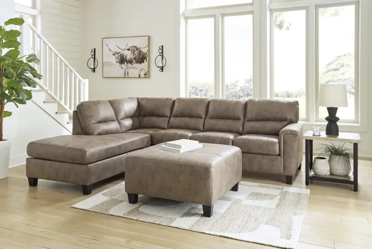 Kiri Sectional Left Chaise - Fossil