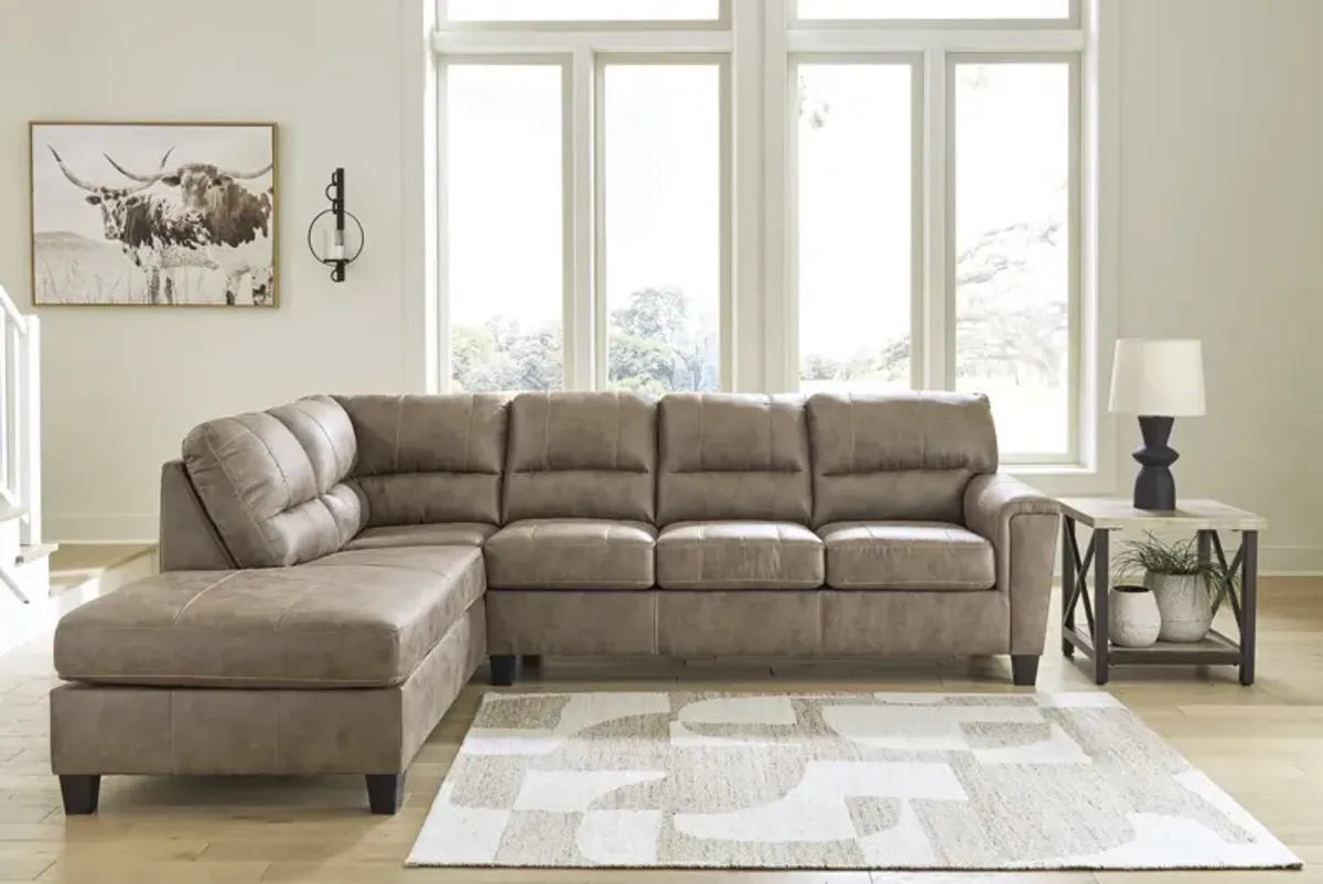 Kiri Sleeper Sectional Left Chaise - Fossil