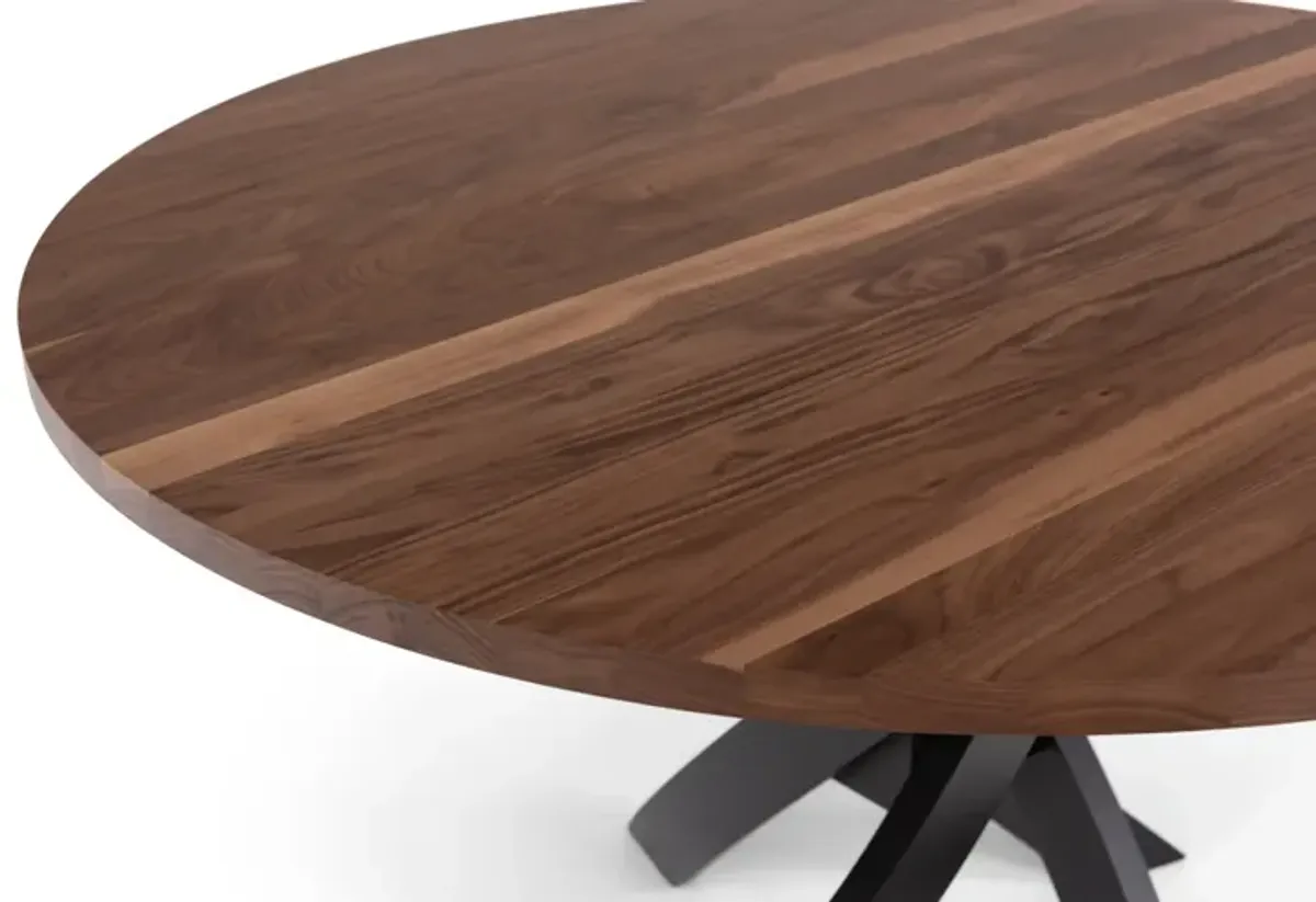 Le Noyer 54  Round Walnut Table