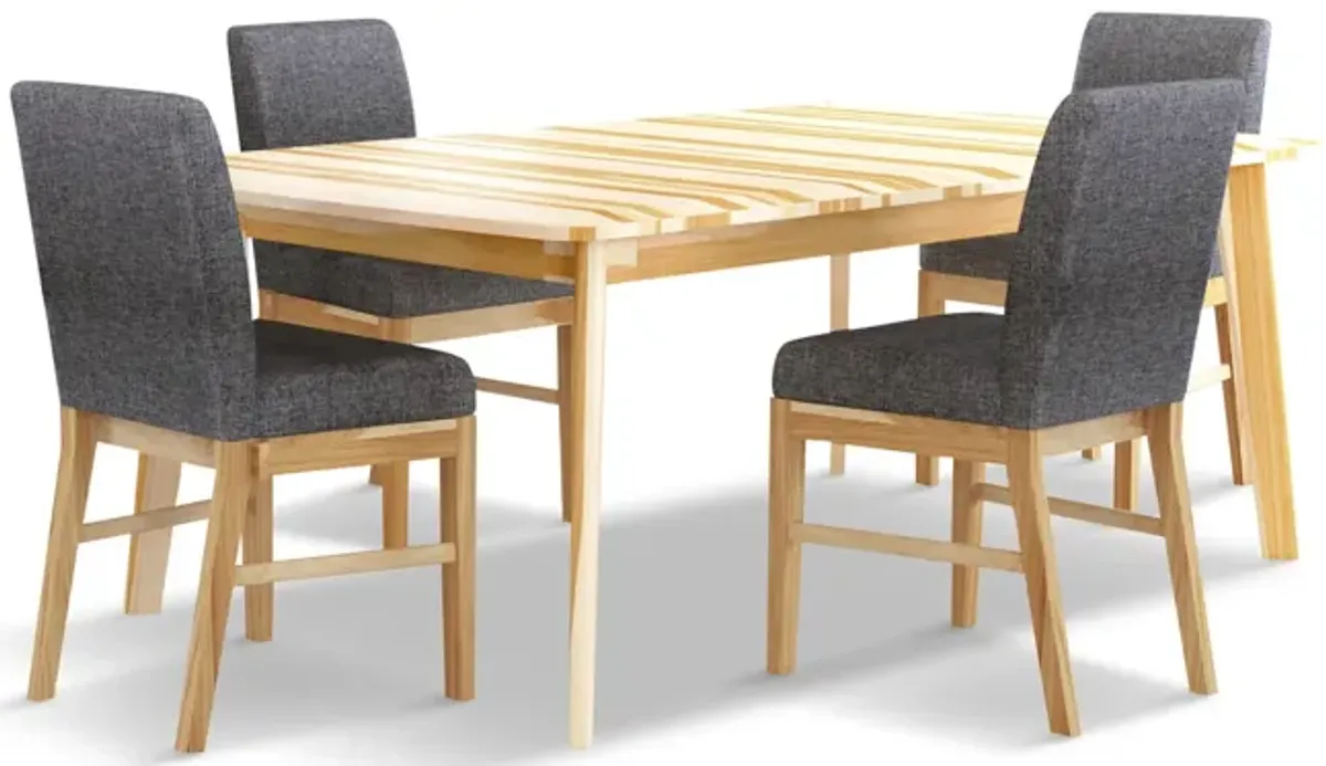 Esmond Dining Table With 4 Parson Chairs